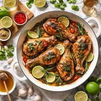 Lime Rosemary Chicken Legs with Tequila