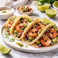 Lime Shrimp in Tortillas