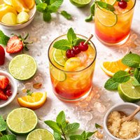 Lime Sunset Non Alcoholic Cocktail