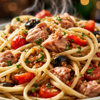 Linguine Tossed with Tuna