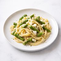 Linguine with Asparagus and Goat Cheese