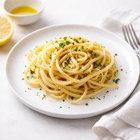 Linguine with Butter Lemon and Garlic