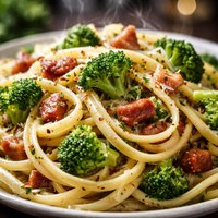 Linguine with Pancetta and Broccoli
