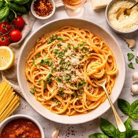 Linguine with Vodka Cream Sauce