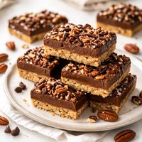 Lite Chocolate Pecan Bars