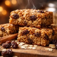 Lite Oatmeal Raisin Breakfast Bars