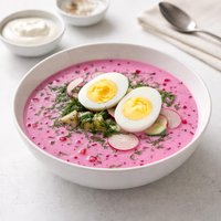 Lithuanian Cold Beetroot Soup