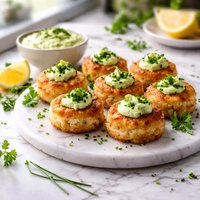 Little Crab Cakes with Wasabi Mayonnaise