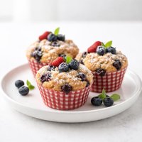 Little Red Riding Hood Blueberry Muffins