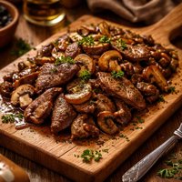 Liver with Mushrooms