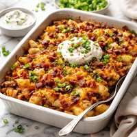 Loaded Baked Potato Skins Casserole