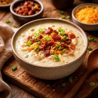 Loaded Baked Potato Soup Lactose Free