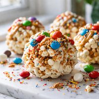Loaded Candy Popcorn Balls