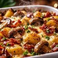 Loaded Potato and Mushroom Bake Recipe