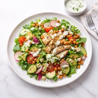 Loaded Salad with Yogurt Dressing