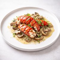 Lobster in Mushroom Wine Sauce