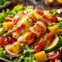Lobster Salad with Curried Mango Dressing