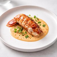 Lobster Tail with Lobster Sauce