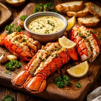 Lobster with Champagne Dipping Sauce