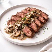 London Broil with Mushroom Sauce
