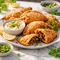 Louisiana Fried Meat Pies with Cajun Tartar Sauce