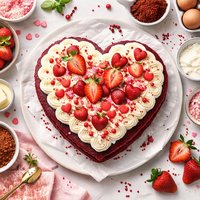 Love and Kisses Red Velvet Cake