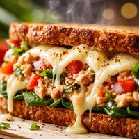 Low Cal Italian Tuna and Veggie Melt