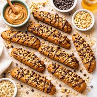 Low Cal Peanut Butter Chocolate Chip Biscotti