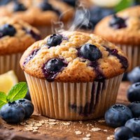 Low Calorie Blueberry Muffins