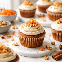 Low Calorie Low Fat Carrot Cupcakes