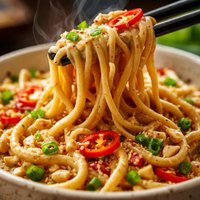 Low Calorie Noodles with Peanut Sauce