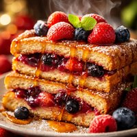 Low Gi Berry Stuffed French Toast