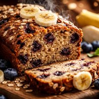 Low Gi Blueberry Banana Bread