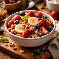 Lower Fat Granola with Your Choice of Fruits
