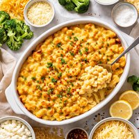 Lower Fat Macaroni and Six Cheeses
