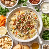Lower Fat New England Style Clam Chowder