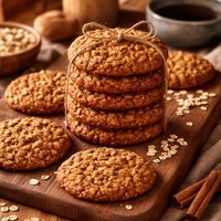 Lower Fat Oatmeal Molasses Cookies