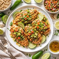Lower Fat Tequila Lime Chicken