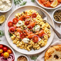 Lox and Cream Cheese Scrambled Eggs