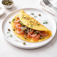 Lox Onion Omelet