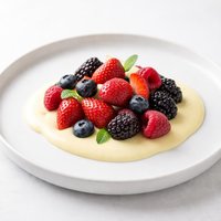 Luscious Berries with Custard Sauce