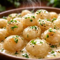 Luscious Creamy Glazed Onions