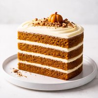Luscious Four Layer Pumpkin Cake