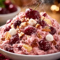 Luscious Frozen Cherry Salad