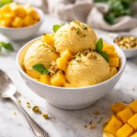 Luscious Silky Mango Ice Cream