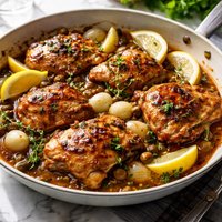 Lyon Style Chicken with Vinegar Sauce