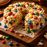 M M Popcorn Cake
