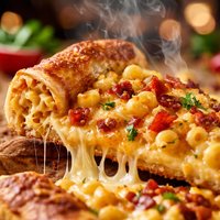 Mac Cheese Stuffed Crust Pizza