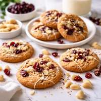 Macadamia Butter Cranberry Cookies