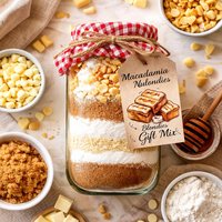 Macadamia Nut Blondies Gift Mix in a Jar